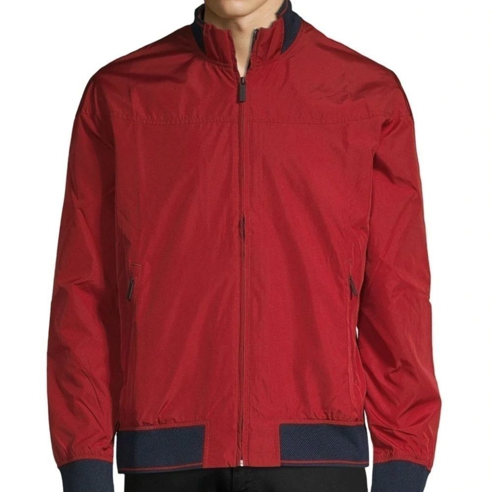 Perry Ellis Zip-Front Long-Sleeve Men’s Jacket